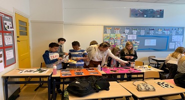 Project met Amerikaanse studenten in 6B